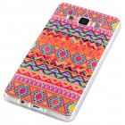 Samsung Galaxy A3 (2015) Hülle - Silikon Case - Zick Zack Muster Orange