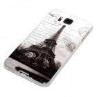 Samsung Galaxy Alpha Hülle - Silikon Case - Eiffelturm Schwarz Weiß