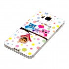 Samsung Galaxy Alpha Hülle - Silikon Case - Eulen Happy Family