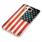 Samsung Galaxy Alpha Hülle - Silikon Case - Retro Flagge USA