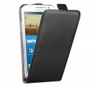 Samsung Galaxy Grand Prime beschichtetes Leder Flip Case - Schwarz