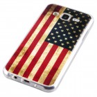 Samsung Galaxy J5 (2015) Hülle - Silikon Case - Retro Flagge USA