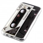 Samsung Galaxy J5 (2015) Hülle - Silikon Case - Retro Kassette Schwarz