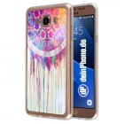 Samsung Galaxy J7 (2016) Hülle - Silikon Case - Buntes Mandala Aquarell