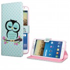 Samsung Galaxy Note 3 Neo Hülle - Kunstleder - Flipcase - deinPhone Eule