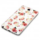 Samsung Galaxy Note 3 Neo Hülle - Silikon Case - Blumengestecke Weiß