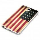 Samsung Galaxy Note 3 Neo Hülle - Silikon Case - Retro Flagge USA