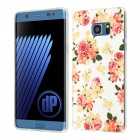 Samsung Galaxy Note 7 Hülle - Silikon Case - Blumengestecke Weiß