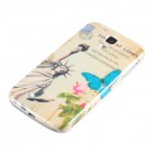 Samsung Galaxy S4 Hülle - Hardcase - Freiheitsstatue Rosa Blume