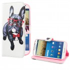 Samsung Galaxy S4 Hülle - Kunstleder - Flipcase - Gentleman Bulldogge