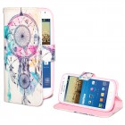 Samsung Galaxy S4 Mini Hülle - Kunstleder - Flipcase - Traumfänger