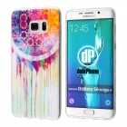Samsung Galaxy S6 Edge+ Hülle - Silikon Case - Buntes Mandala Aquarell