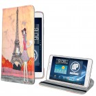 Samsung Galaxy Tab 4 8.0 Hülle - Kunstleder - Flipcase - 360 - Eiffelturm Mademoiselle