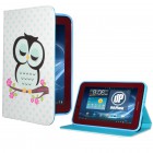Samsung Galaxy Tab 2 7.0 Hülle - Kunstleder - Flipcase - deinPhone Eule