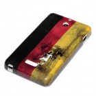 Sony Xperia E1 Hülle - Silikon Case - Fußball Retro Flagge Deutschland