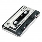 Sony Xperia E1 Hülle - Silikon Case - Retro Kassette Schwarz