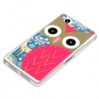 Sony Xperia Z1 Compact Hülle - Softcase - Eule Reh Hot Pink