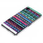 Sony Xperia Z2 Hülle - Silikon Case - Zick Zack Muster Bunt