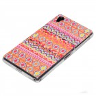 Sony Xperia Z2 Hülle - Silikon Case - Zick Zack Muster Orange