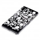 Sony Xperia Z2 Hülle - Silikon Case - Totenkopf Rote Augen