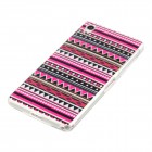 Sony Xperia Z2 Hülle - Silikon Case - Zick Zack Muster Weiß Lila Schwarz