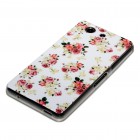 Sony Xperia Z3 Compact Hülle - Silikon Case - Blumengestecke Weiß