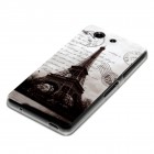 Sony Xperia Z3 Compact Hülle - Silikon Case - Eiffelturm Schwarz Weiß