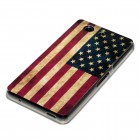 Sony Xperia Z3 Compact Hülle - Silikon Case - Retro Flagge USA
