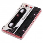 Sony Xperia Z3 Compact Hülle - Silikon Case - Retro Kassette Schwarz