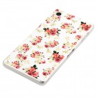 Sony Xperia Z3 Hülle - Silikon Case - Blumengestecke Weiß
