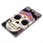Sony Xperia Z Hülle - Hardcase - Totenkopf Lila Schmuck